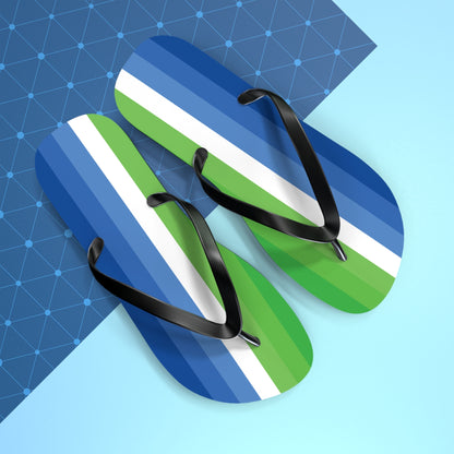 Leafsexual Pride Flip Flops