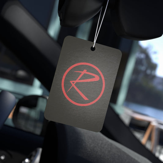 Rambler Red Logo Black Air Freshener