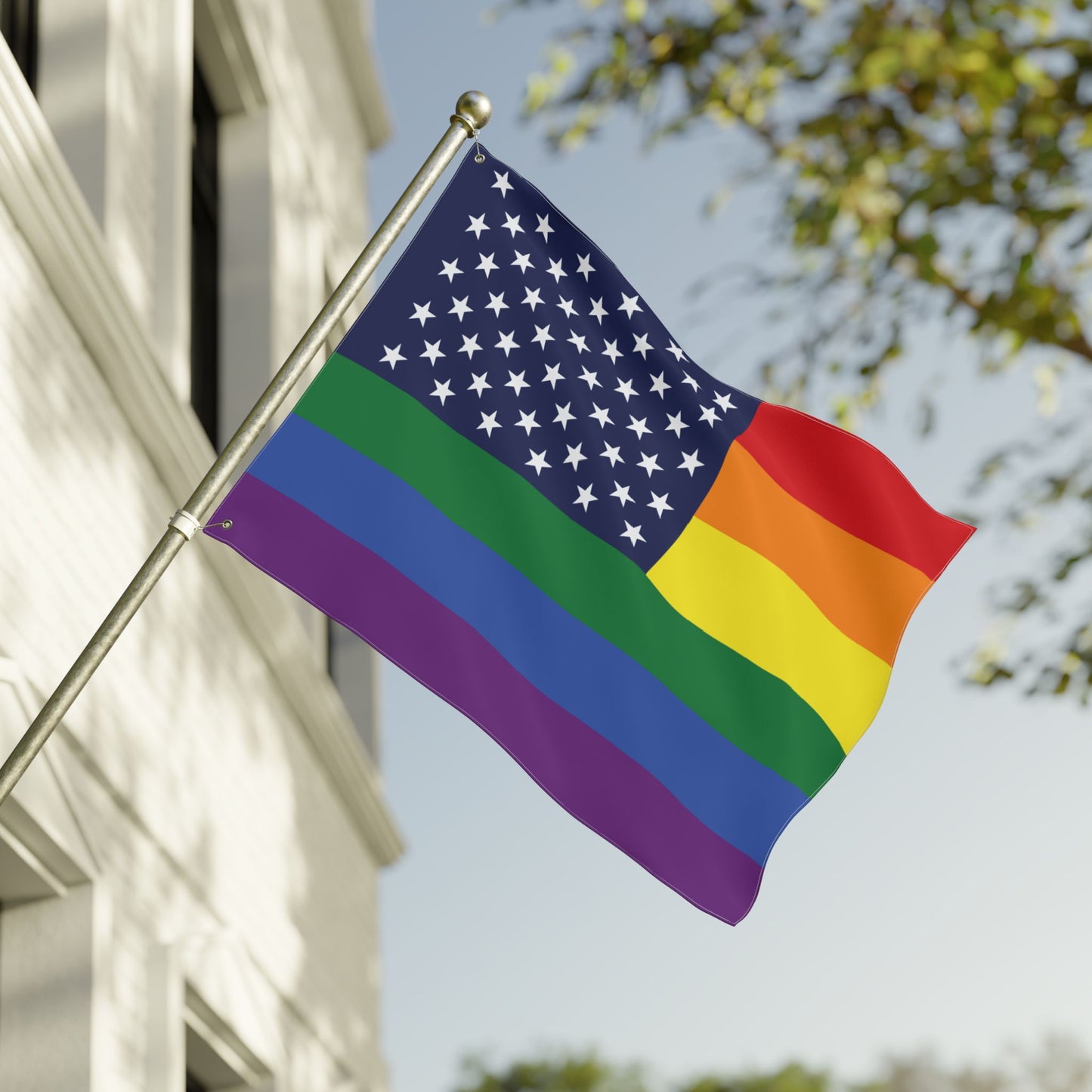 30'' × 40'' United States Rainbow Pride Flag with Grommets