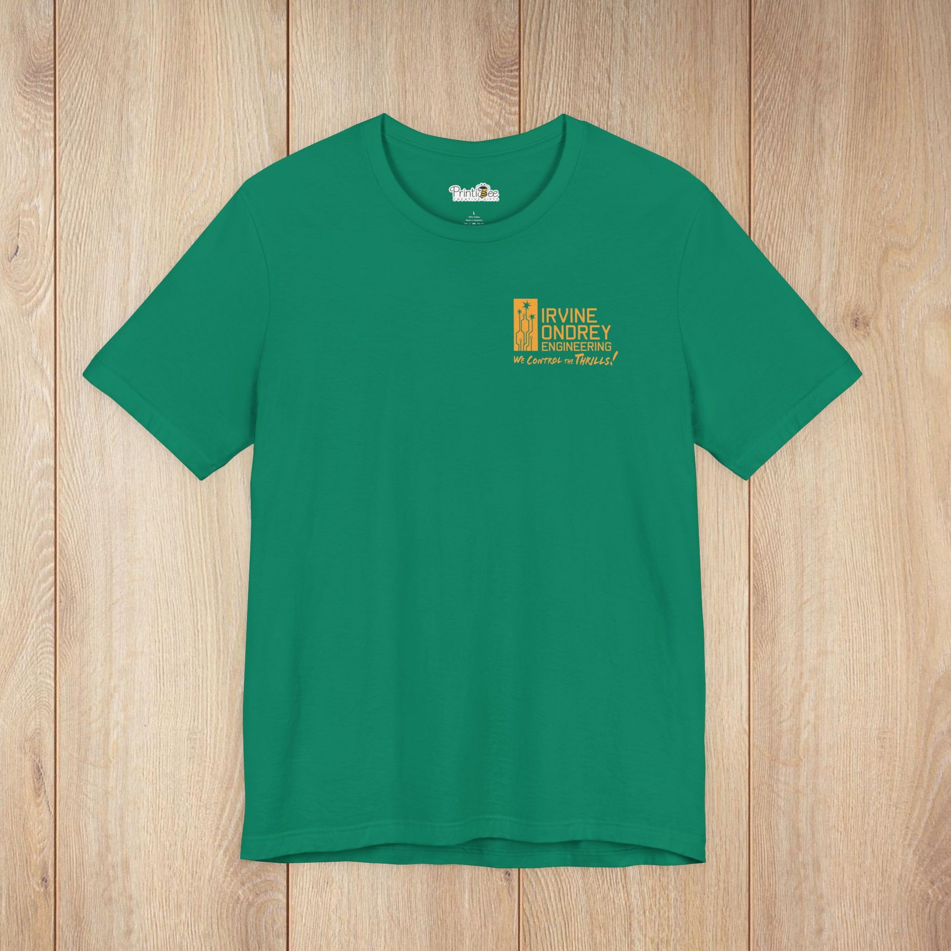 I Just Wanna Hang Out with My Birds & Ride Roller Coasters Tee (BACK graphic) • Irvine Ondrey Engineering