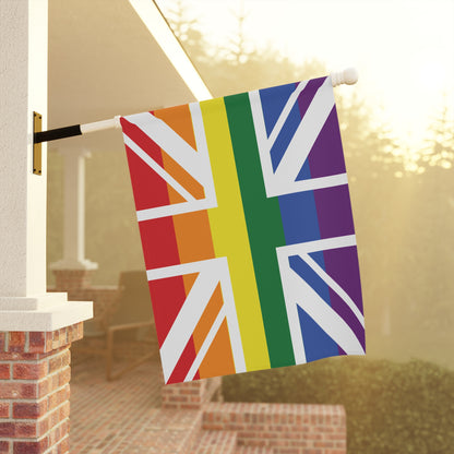 UK Rainbow Pride Garden Flag Banner