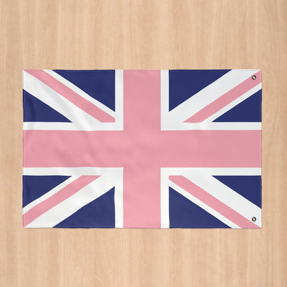 UK Gay Pride Pink Flag with Grommets