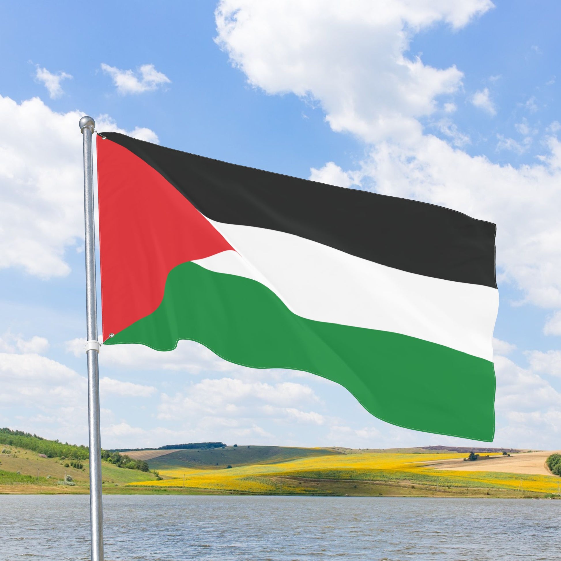 Palestine Flag with Grommets