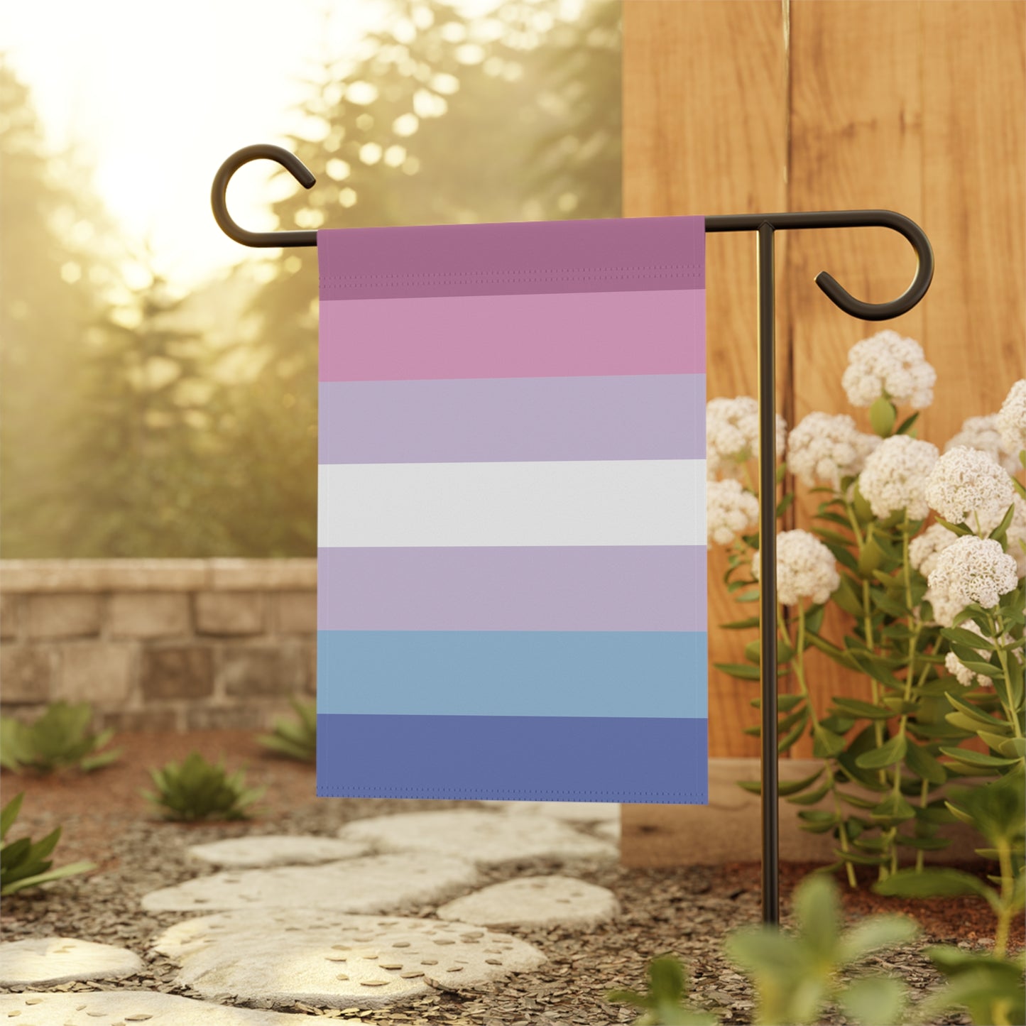 24.5'' × 32'' Bigender Purple Pride Garden Flag Banner