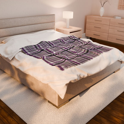 Demisexual Pride Plaid Velveteen Plush Blanket