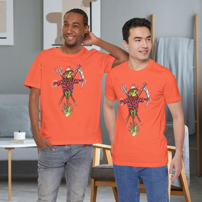 Scarecrow Lovebird, Hand-Drawn & Hand-Colored Tee