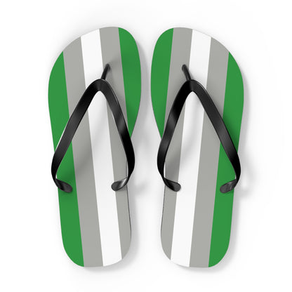 Greyromantic Pride Flip Flops