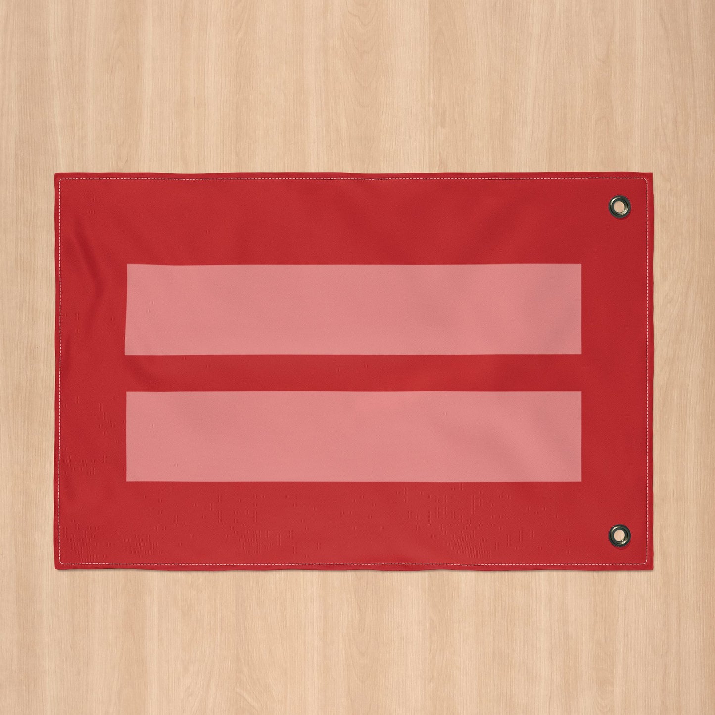 Human Rights & Equality Red Flag with Grommets