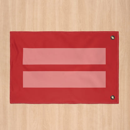 Human Rights & Equality Red Flag with Grommets