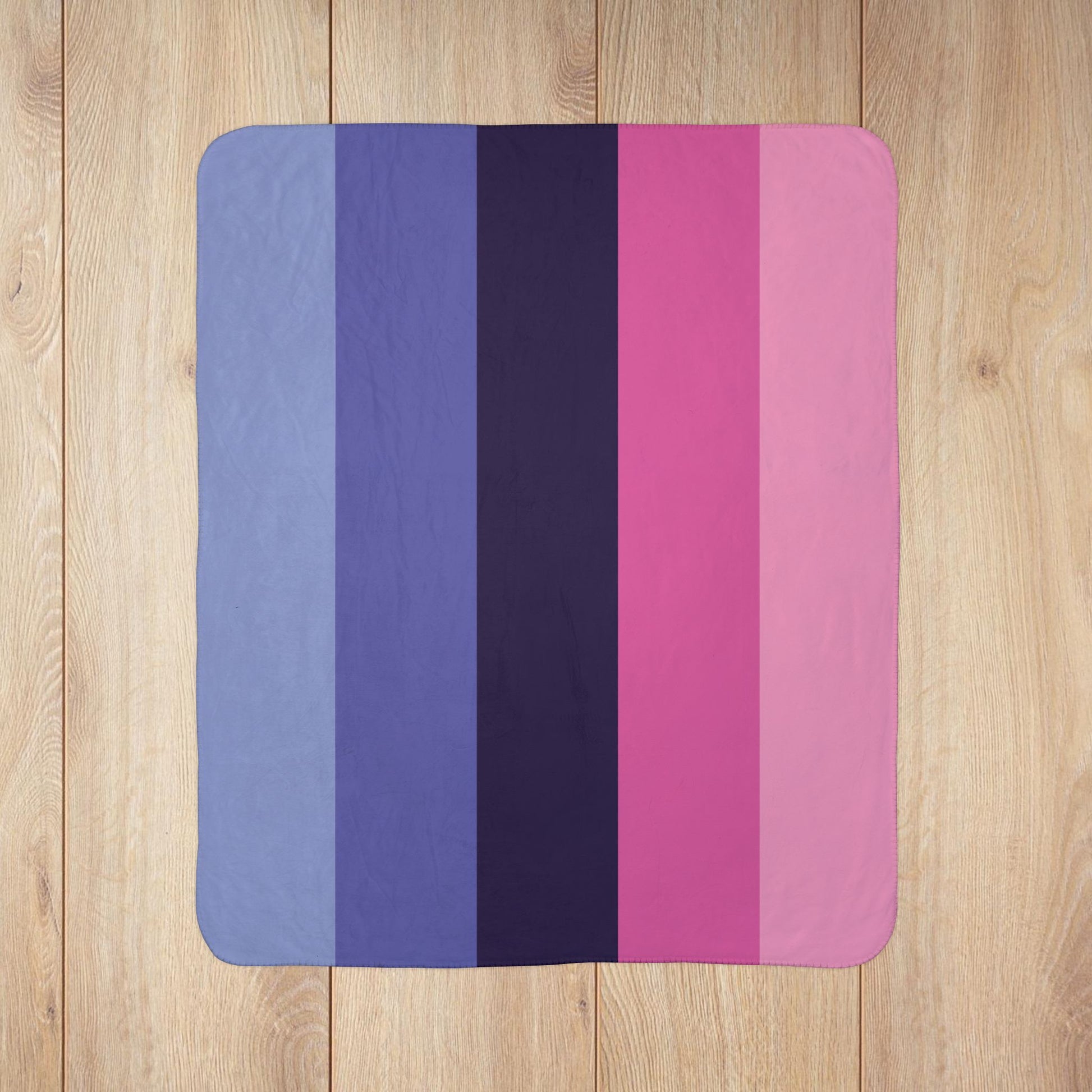 Fleece Sherpa Omnisexual Pride Flag Blanket