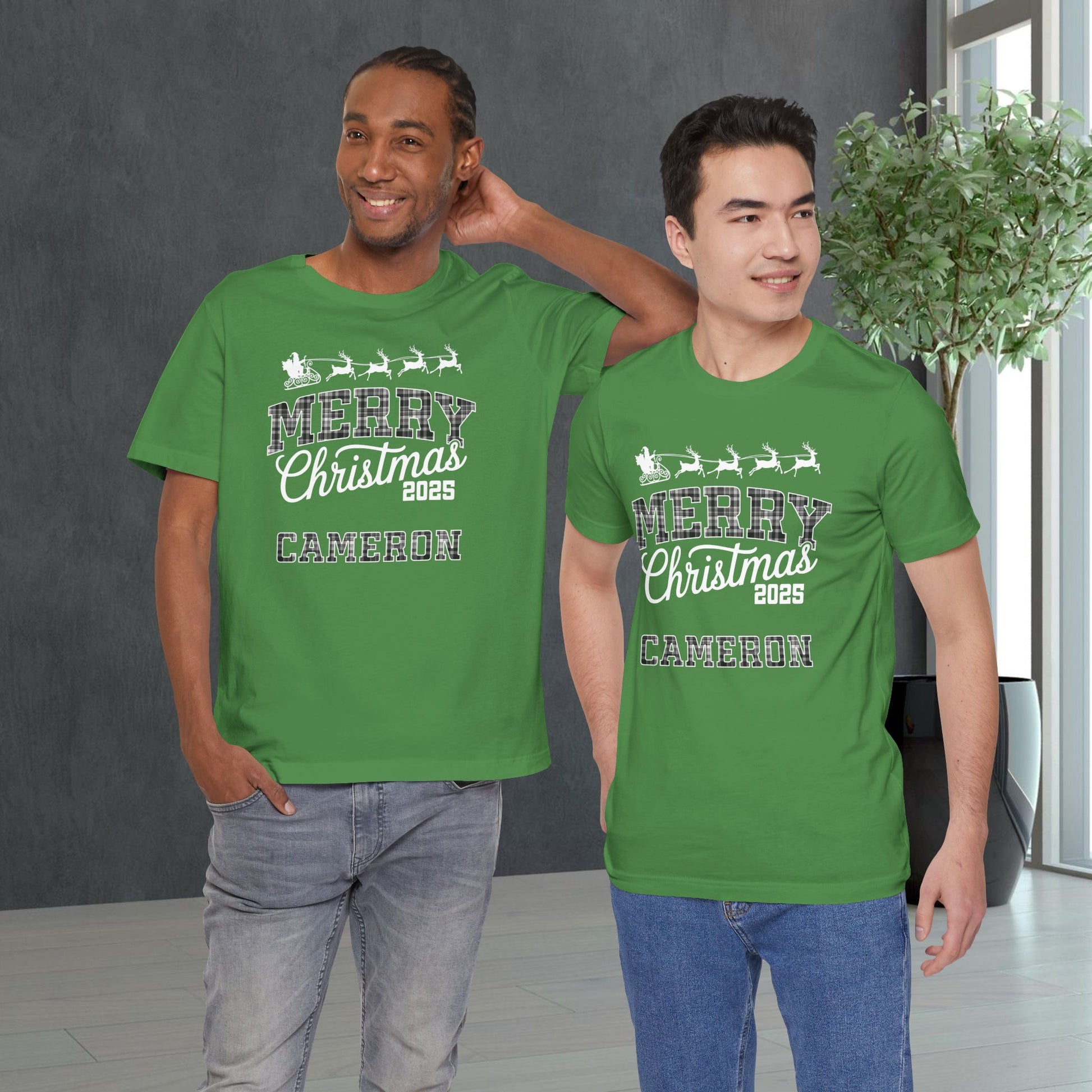 Custom Ohio Christmas Plaid Tee or Pajama Top