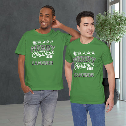Custom Ohio Christmas Plaid Tee or Pajama Top
