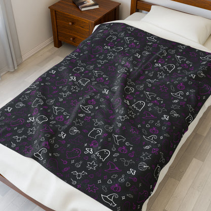 Demisexual Pride Halloween Velveteen Plush Blanket