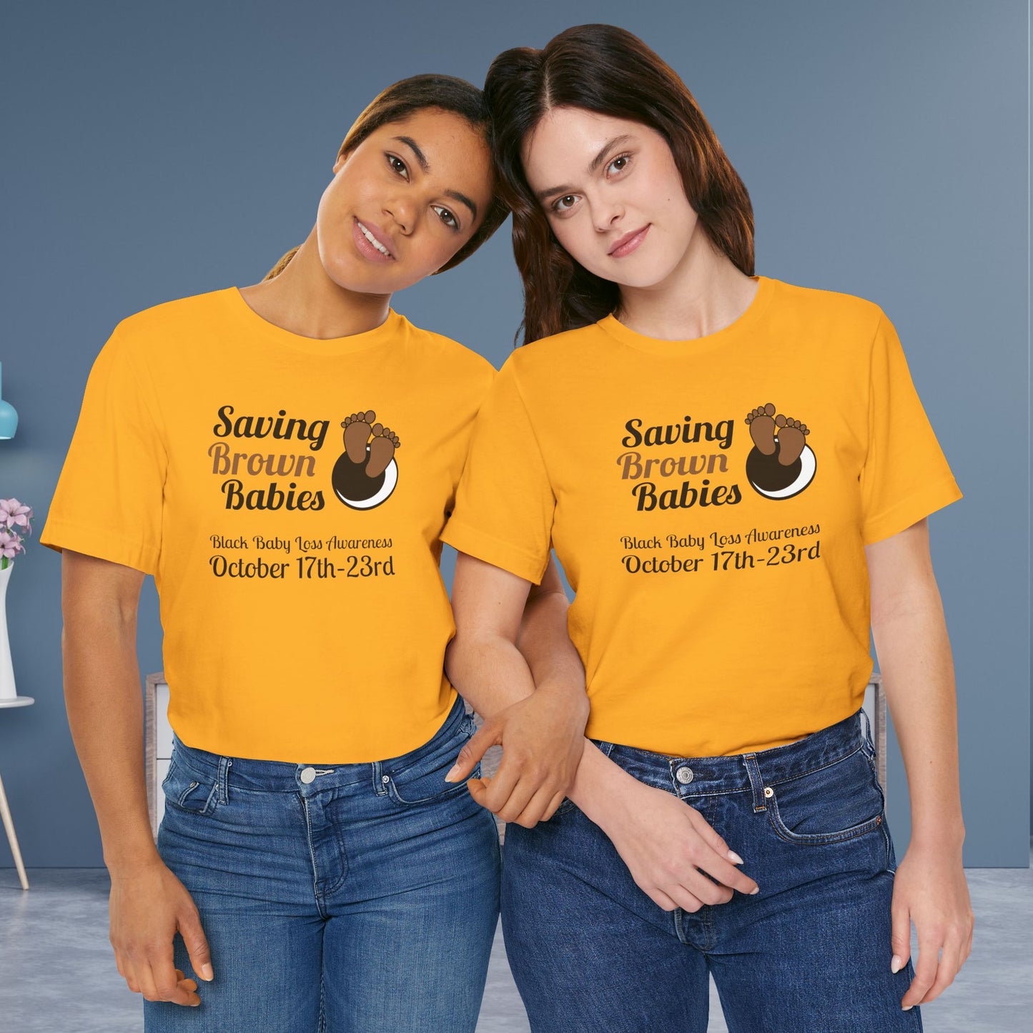 Quietly United in Loss Together Non-Profit, Saving Brown Babies Charity Tee, Pregnancy & Infant Loss Awareness