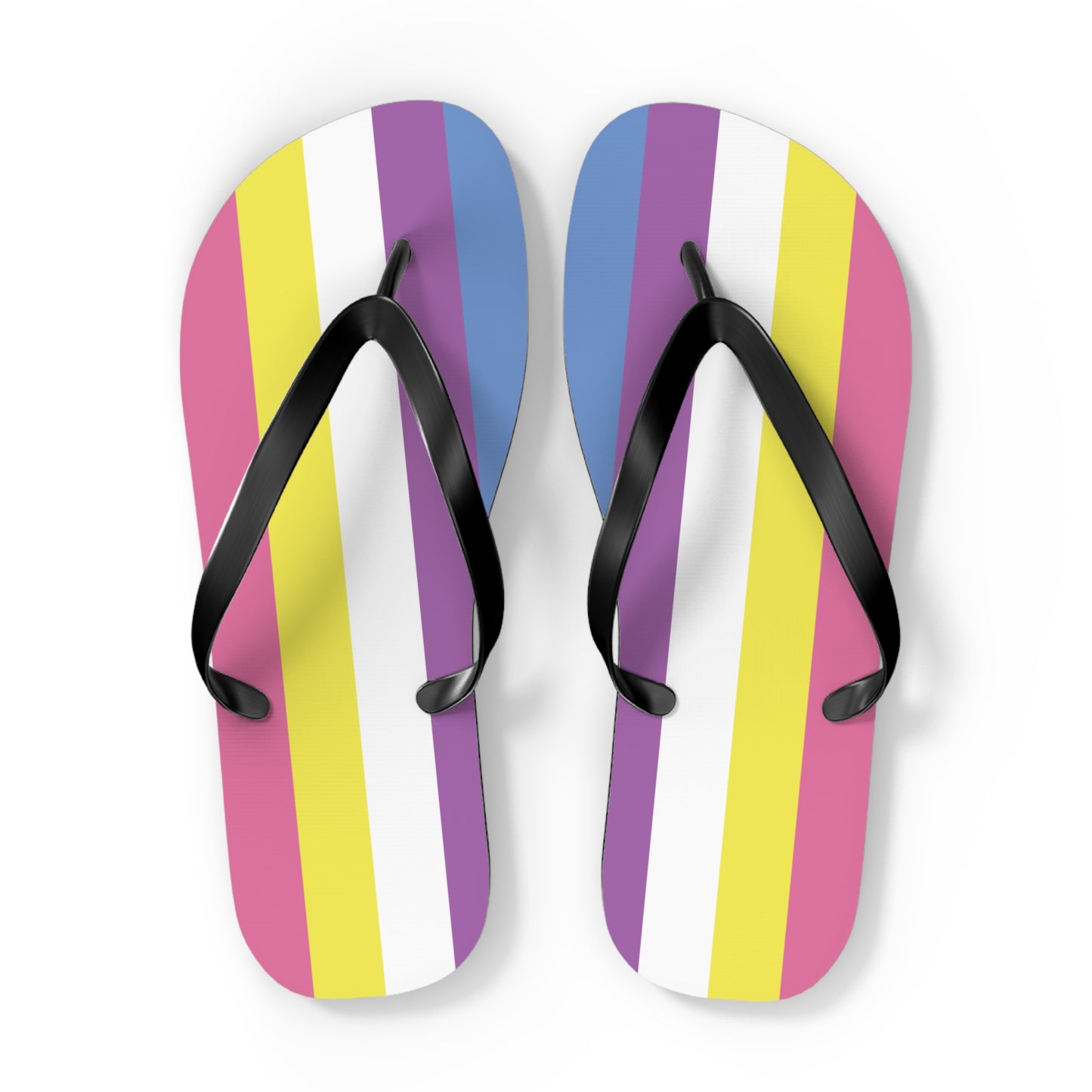 Bigender Pride Flip Flops