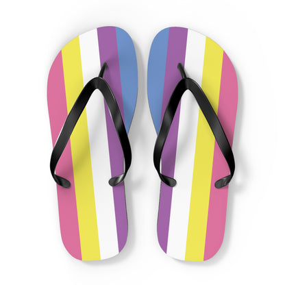Bigender Pride Flip Flops