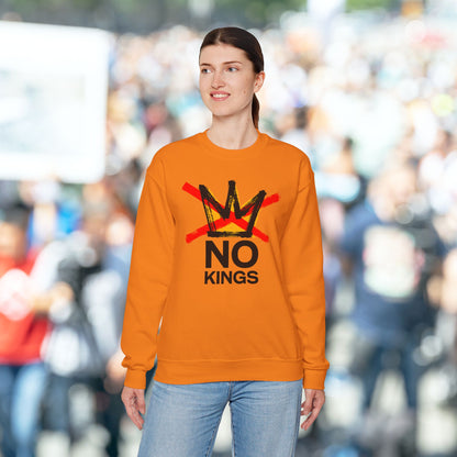 Safety Orange No Kings Protest Sweatshirt