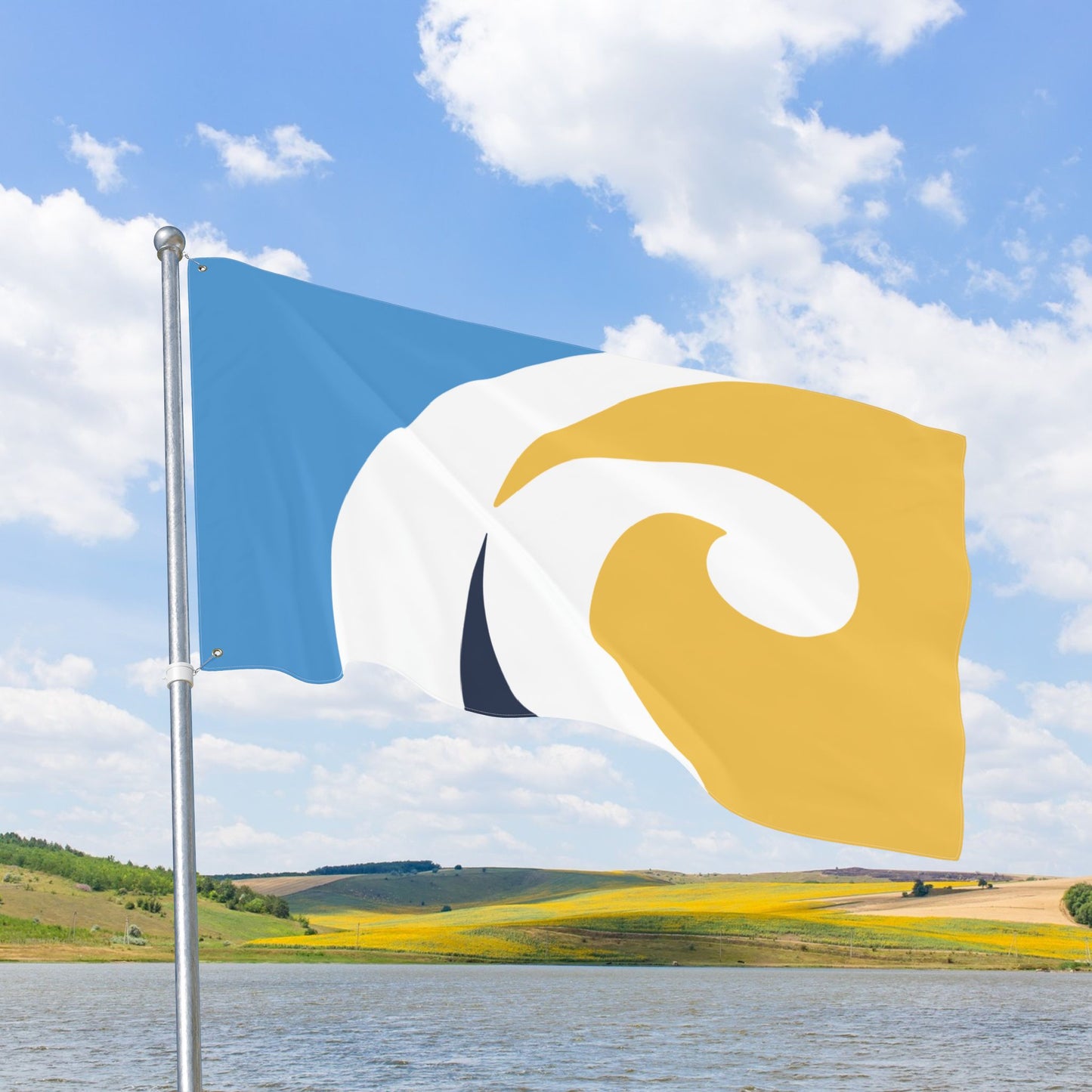 WI - Kenosha, Wisconsin Flag with Grommets