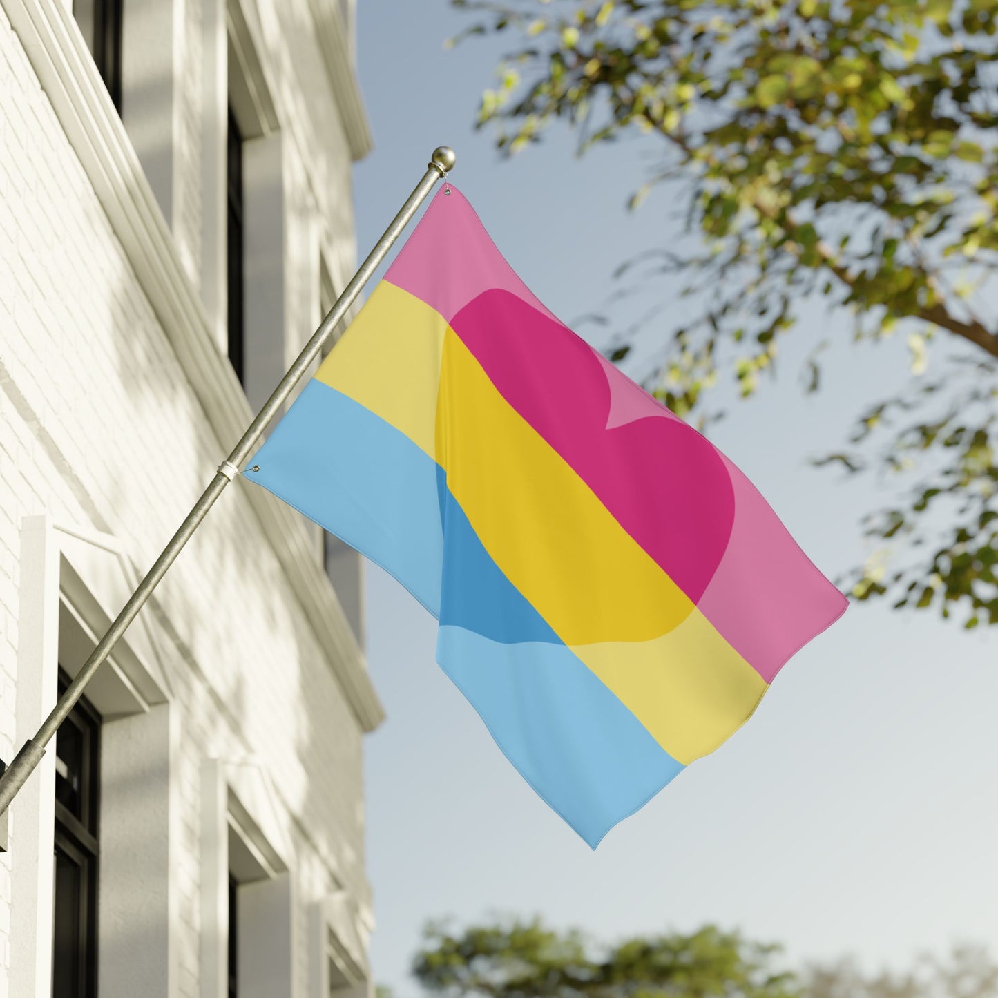 36'' × 60'' Panromantic Pride Flag with Grommets