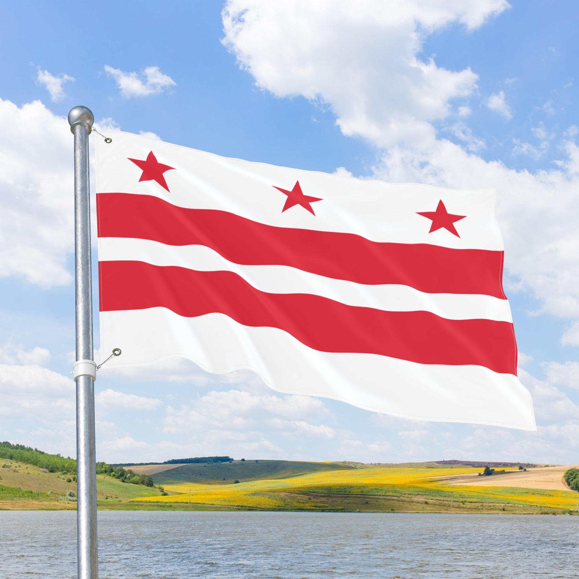 Washington, D.C. DC Double-Sided Flag with Grommets