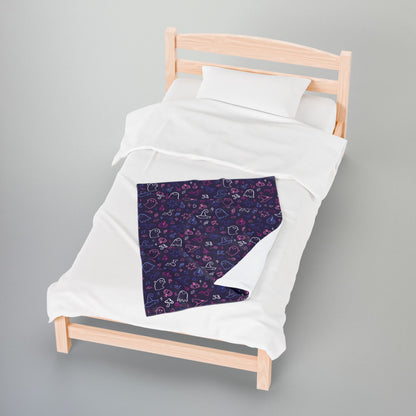 Omnisexual Pride Halloween Velveteen Plush Blanket