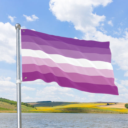 Femme Double-Sided Pride Flag with Grommets