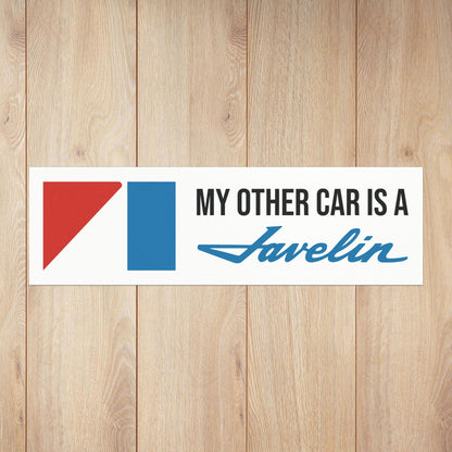 My Other Car is a Javelin, AMC Logos Custom Car Magnet