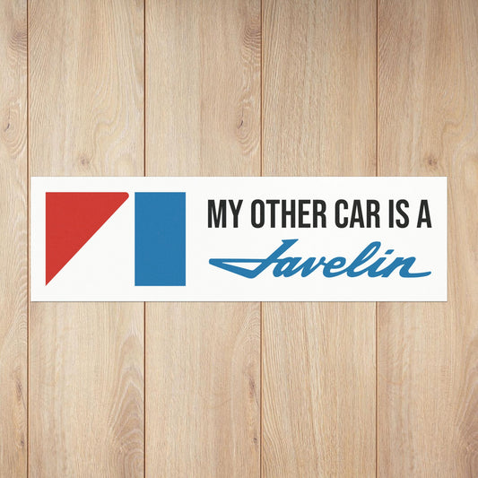 My Other Car is a Javelin, AMC Logos Custom Car Magnet