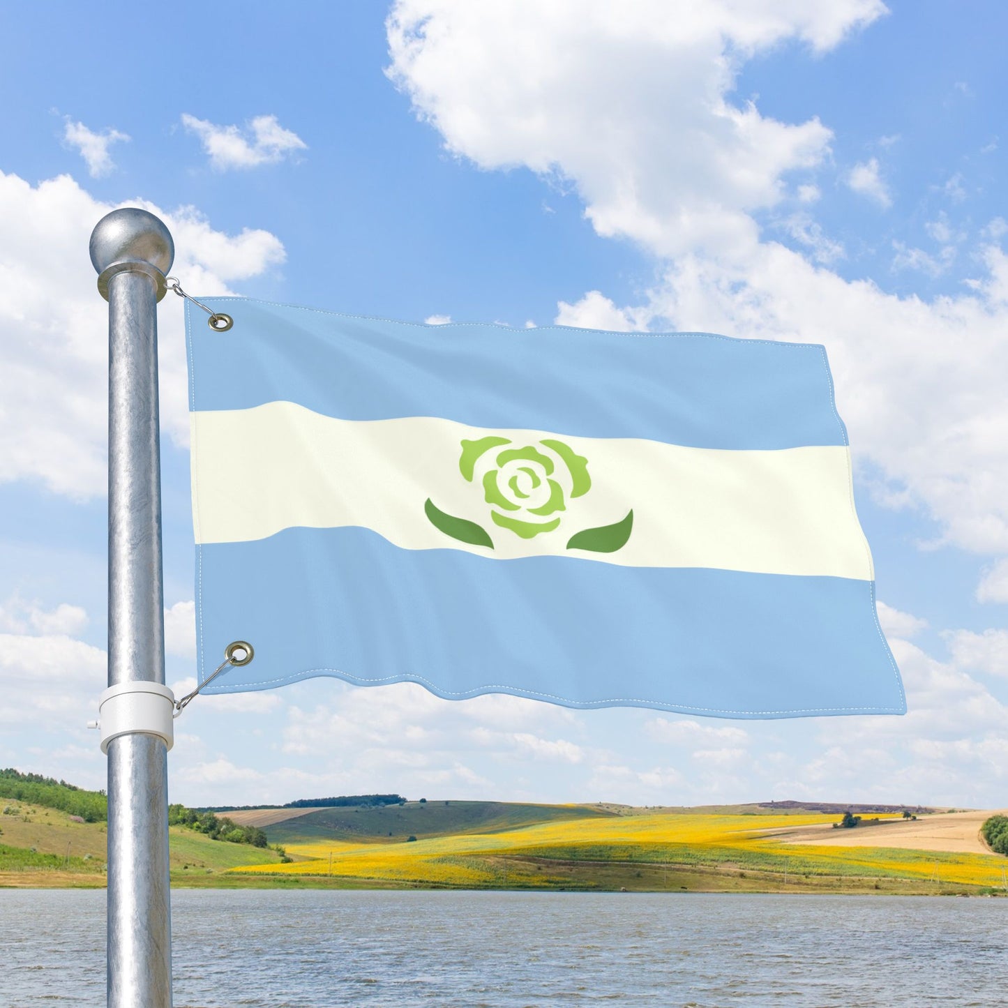 Achillean Double-Sided Pride Flag with Grommets