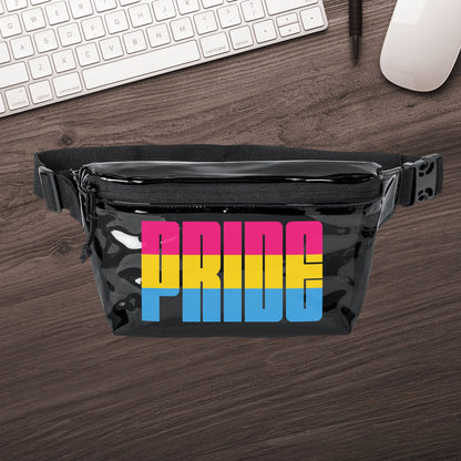 Black Smoke Black One size Pansexual Pride Clear Fanny Pack
