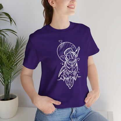 Frankenstein Lovebird, Line Art Tee