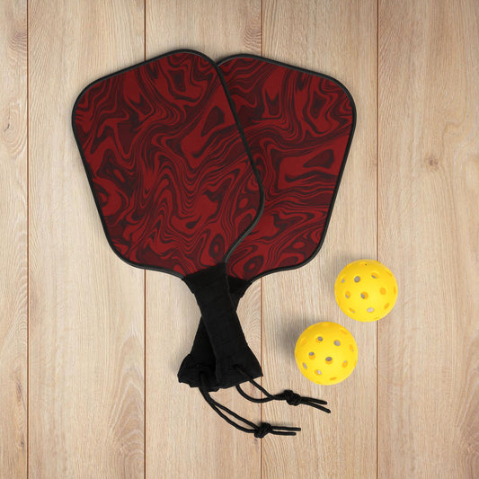 Red Swirl Pickleball Paddles