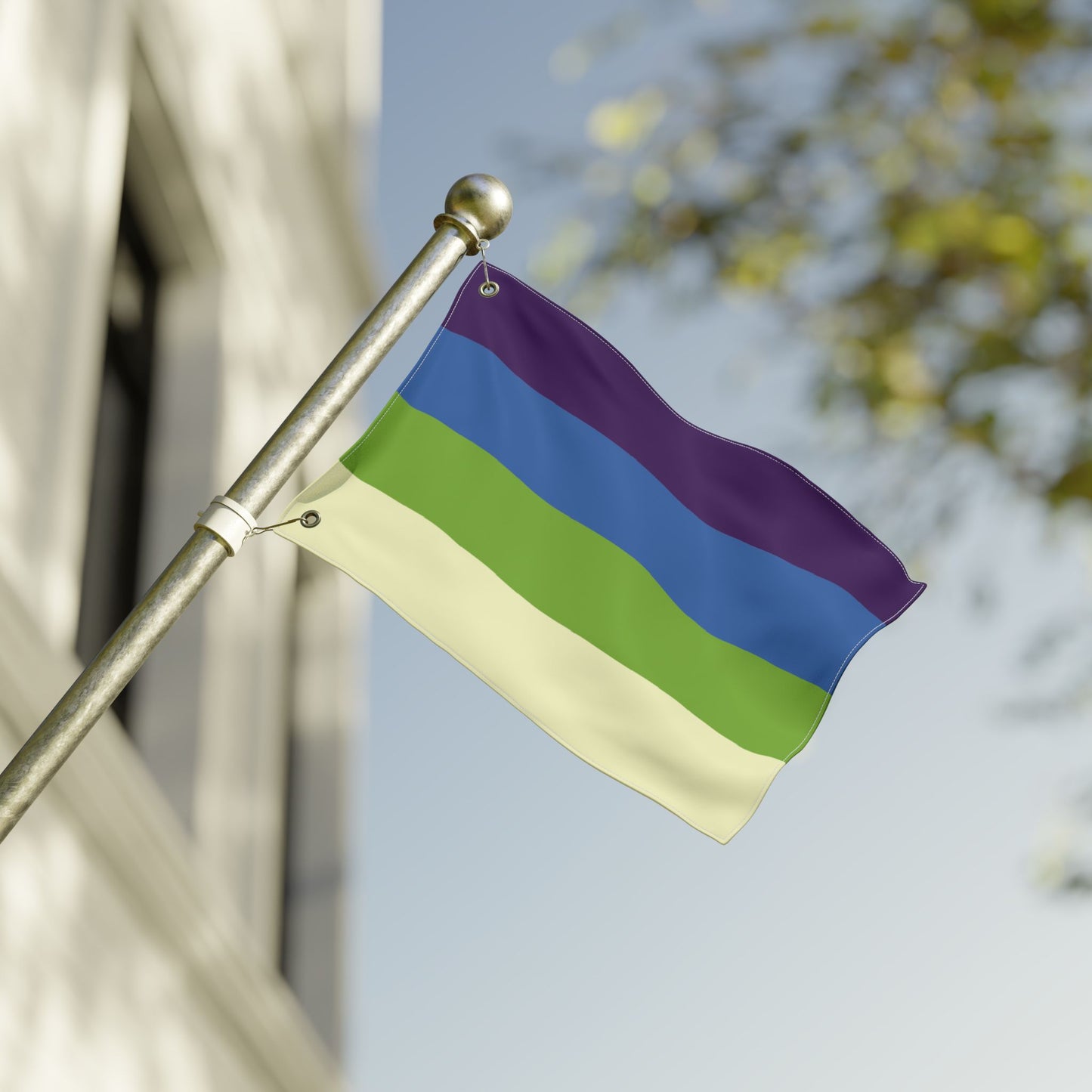 12'' × 18'' Aplatonic Pride Flag with Grommets