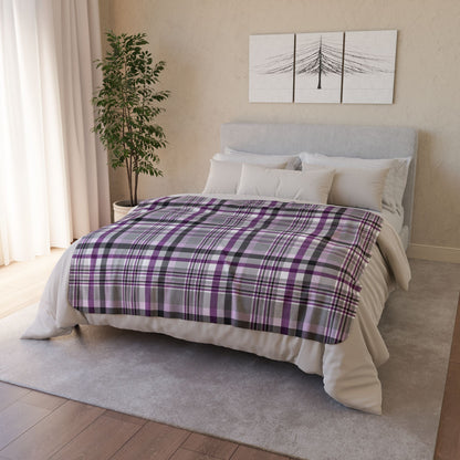 Demisexual Pride Plaid Fleece Sherpa Blanket
