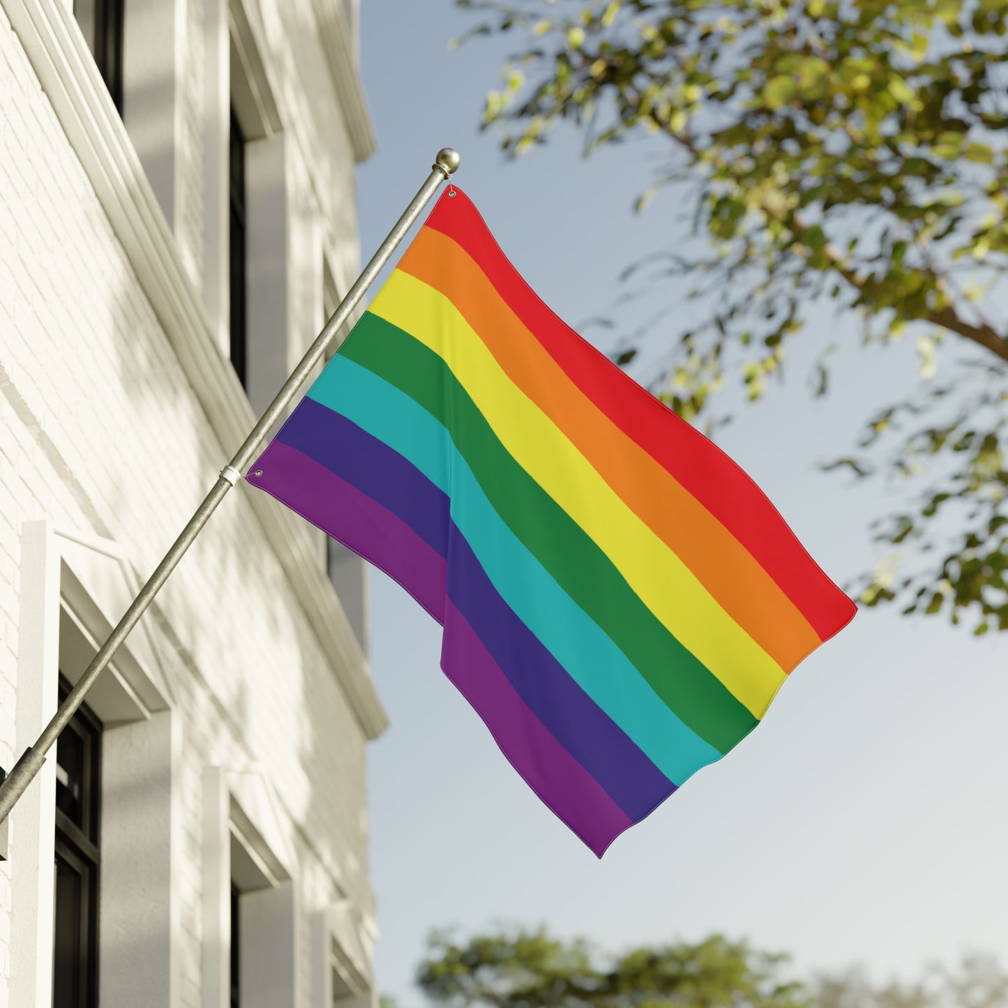 36'' × 60'' Rainbow Pride 7-Stripe with Grommets