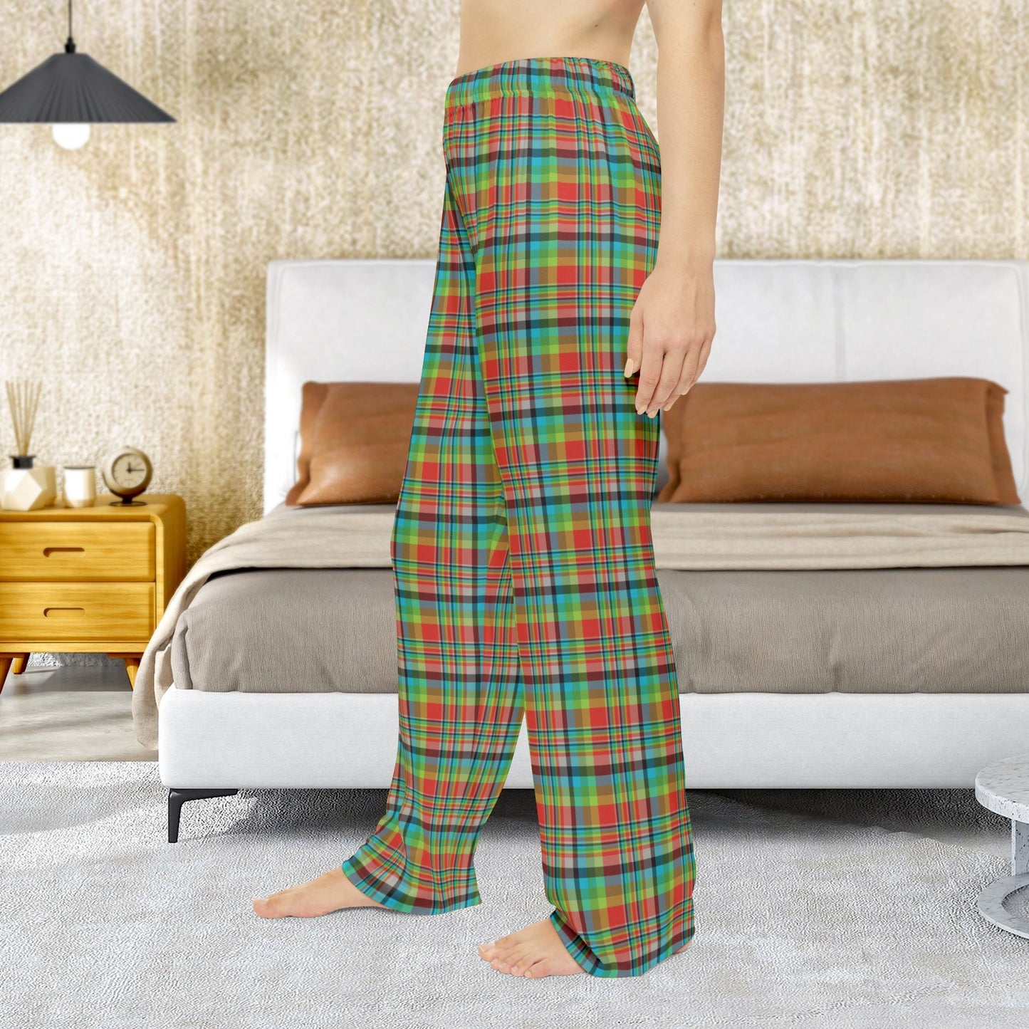 Women’s Red, Green & Blue Ohio Plaid Pajama Pants