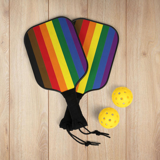 Philadelphia Philly Rainbow Pride Flag Pickleball Kit
