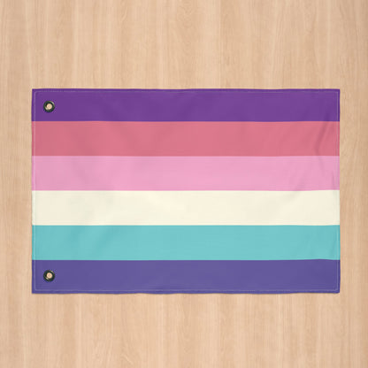 Aurora Lesboy Pride Flag with Grommets