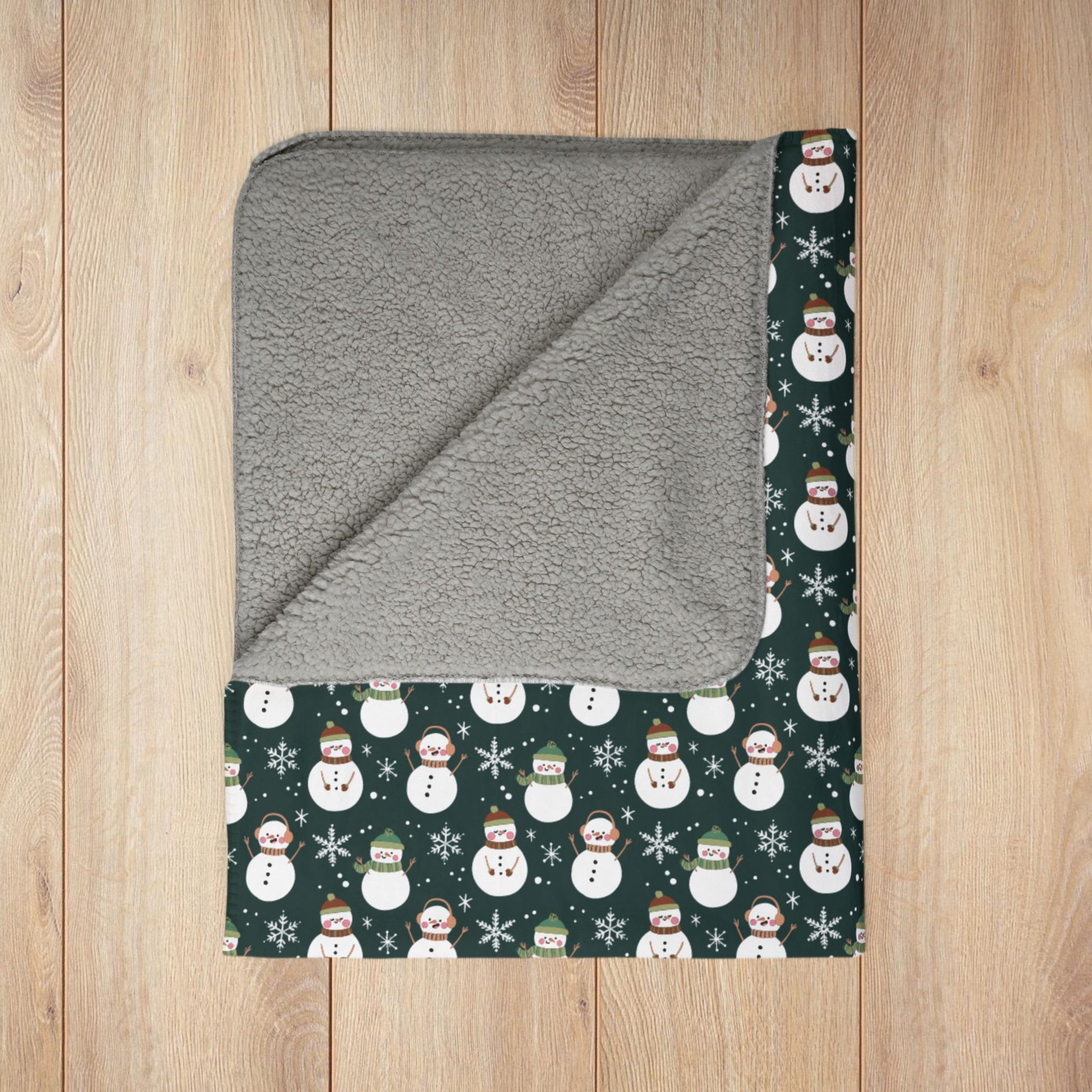 Nebulasexual Pride Snowman Fleece Sherpa Blanket