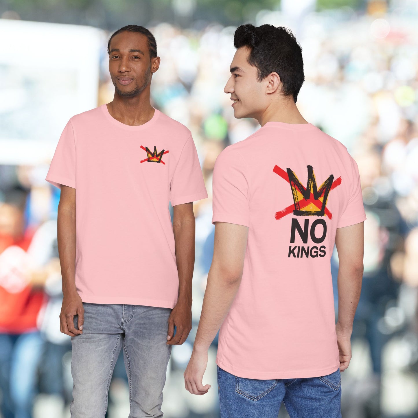 Pink No Kings Tee (BACK graphic)