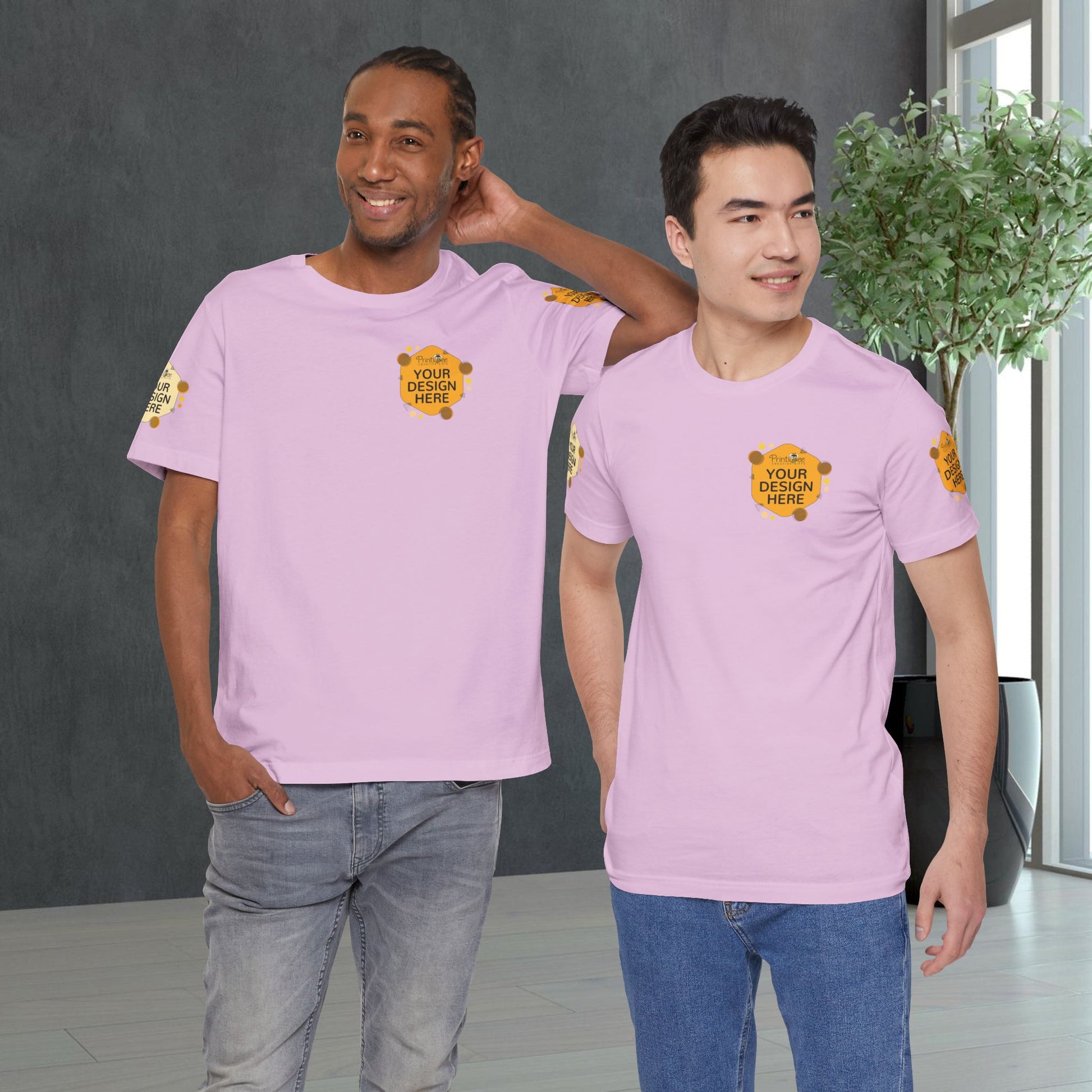 Custom Pink & Purple Tees for BELLA+CANVAS® 3001