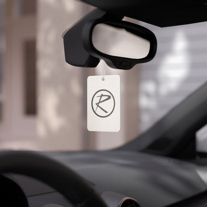 Rambler Black Logo White Air Freshener