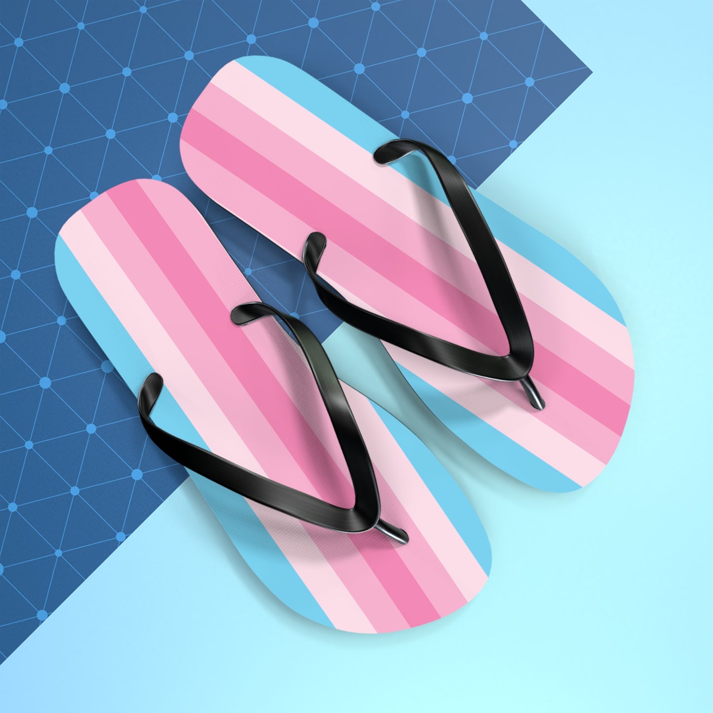 Transfeminine Pride Flip Flops