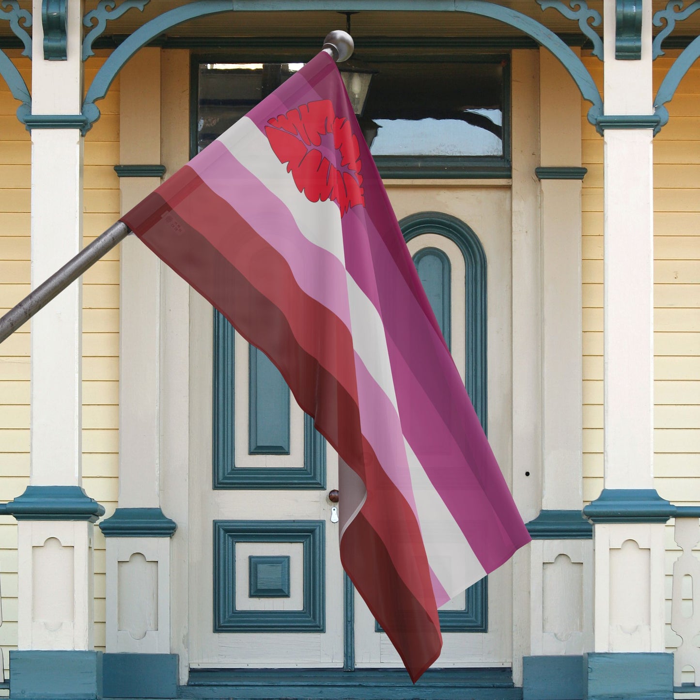 Lipstick Lesbian Pride Flag (Single Sided Print), LGBTQIA+ Lesbian Pride Flags, LGBTQ+ Women Flag