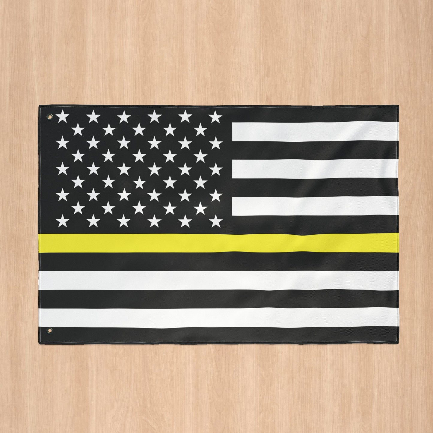 USA Thin Yellow Line American Flag with Grommets