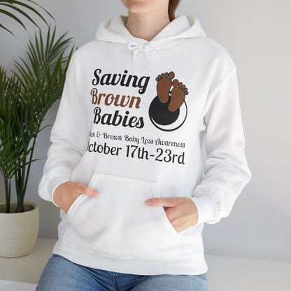 Quietly United in Loss Together Non-Profit / Saving Brown Babies Charity Sweatshirt à capuche, Grossesse et sensibilisation à la perte du nourrisson