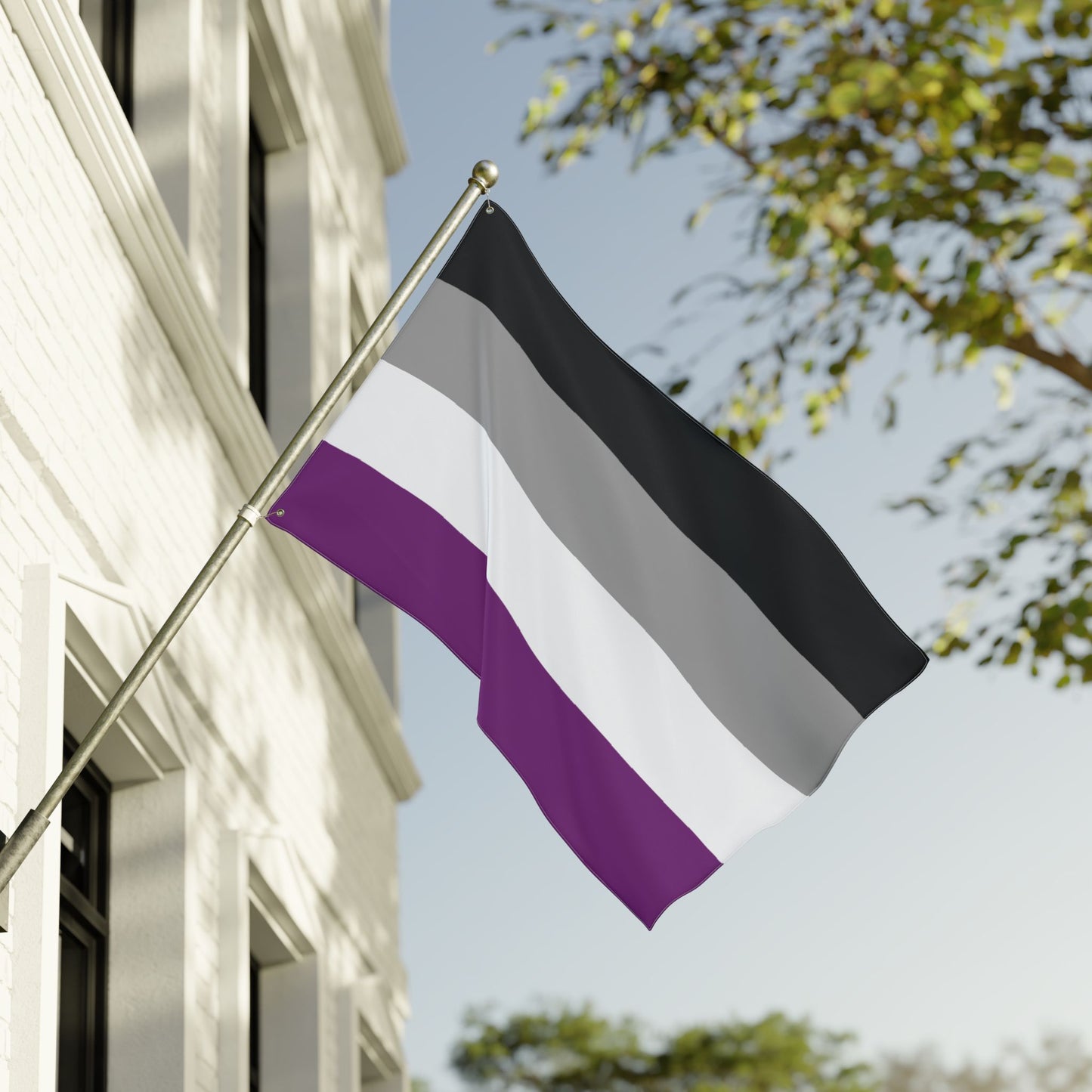 36'' × 60'' Asexual Pride Flag with Grommets
