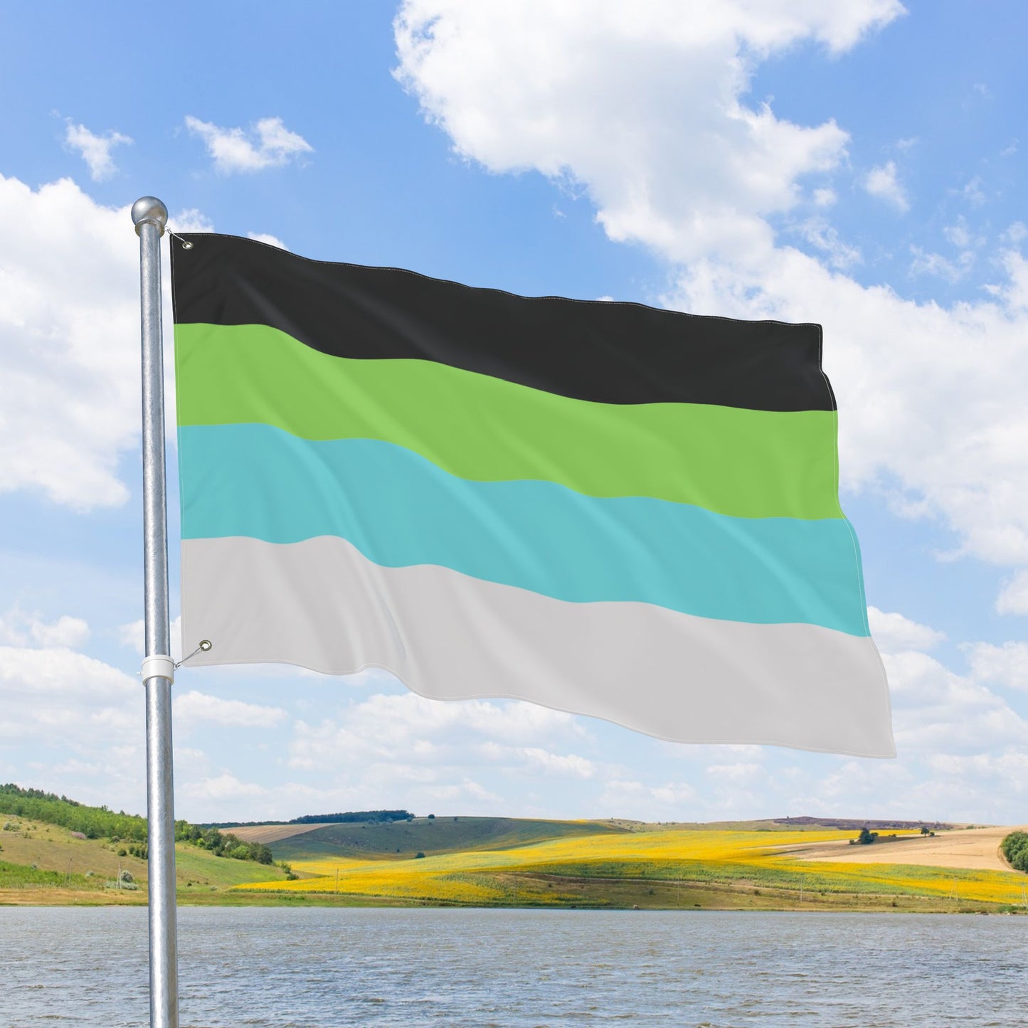Quoiromantic Pride Flag with Grommets