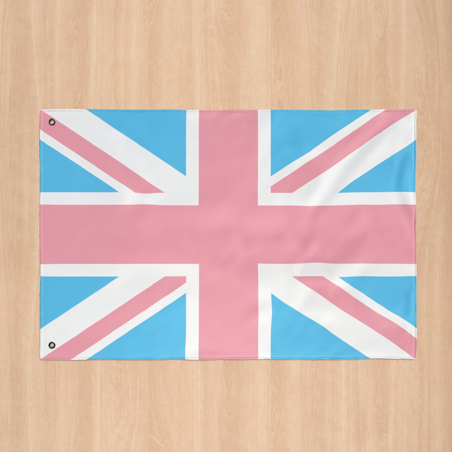 UK Transgender Pride Flag with Grommets