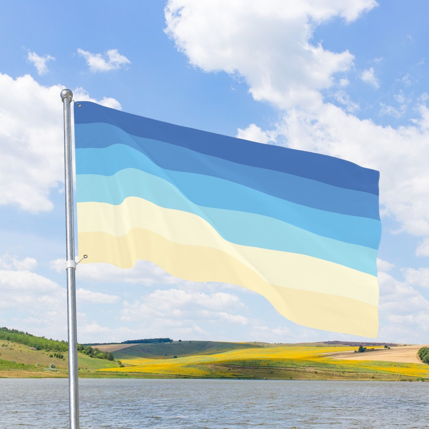 Uranic Double-Sided Pride Flag with Grommets